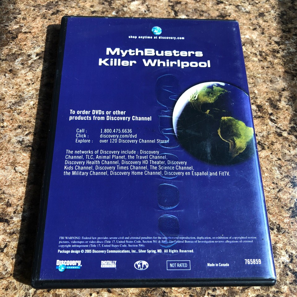 Discovery Channel MythBusters Killer Whirlpool DVD eBay