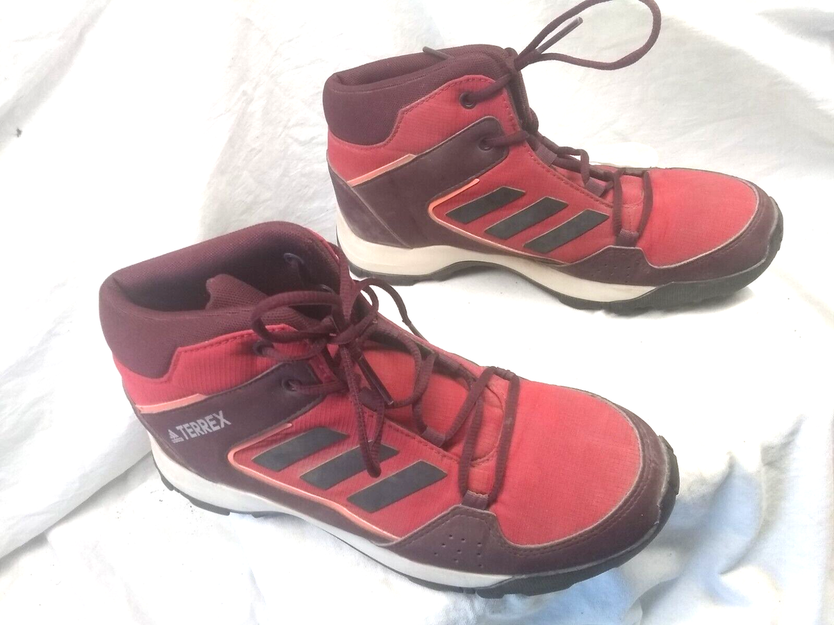adidas Terrex Women Red High Top Sneakers Lace Up Size 39 Nice