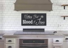 Nothing But The Blood Of Jesus ** Metal Sign ** Christain Wall Decor