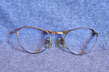 universal optical eyeglasses browline frame silver horn rim cats eye