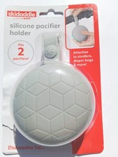 Skidaddle by skip hop Silicone Pacifier Holder Case Attaches stroller diaper bag