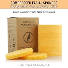 100 Pcs Appearus Facial Sponges Compressed Cellulose for Professinals S1901Yx1