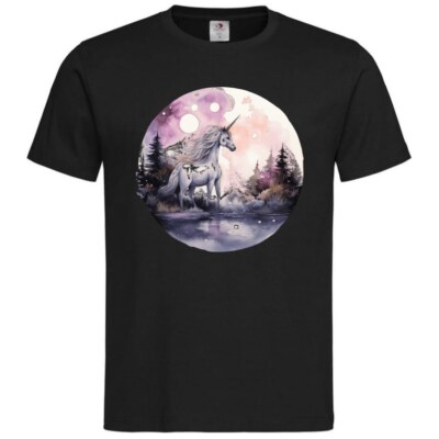 T-Shirt Einhorn Fabelwesen Pferd Märchen Unicorn Kuscheltier Traumland 402318s