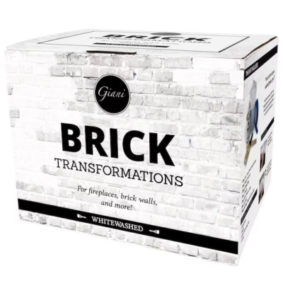 Giani Brick Transformations Satin Whitewashed Cabinet and Furniture Paint (Kit)