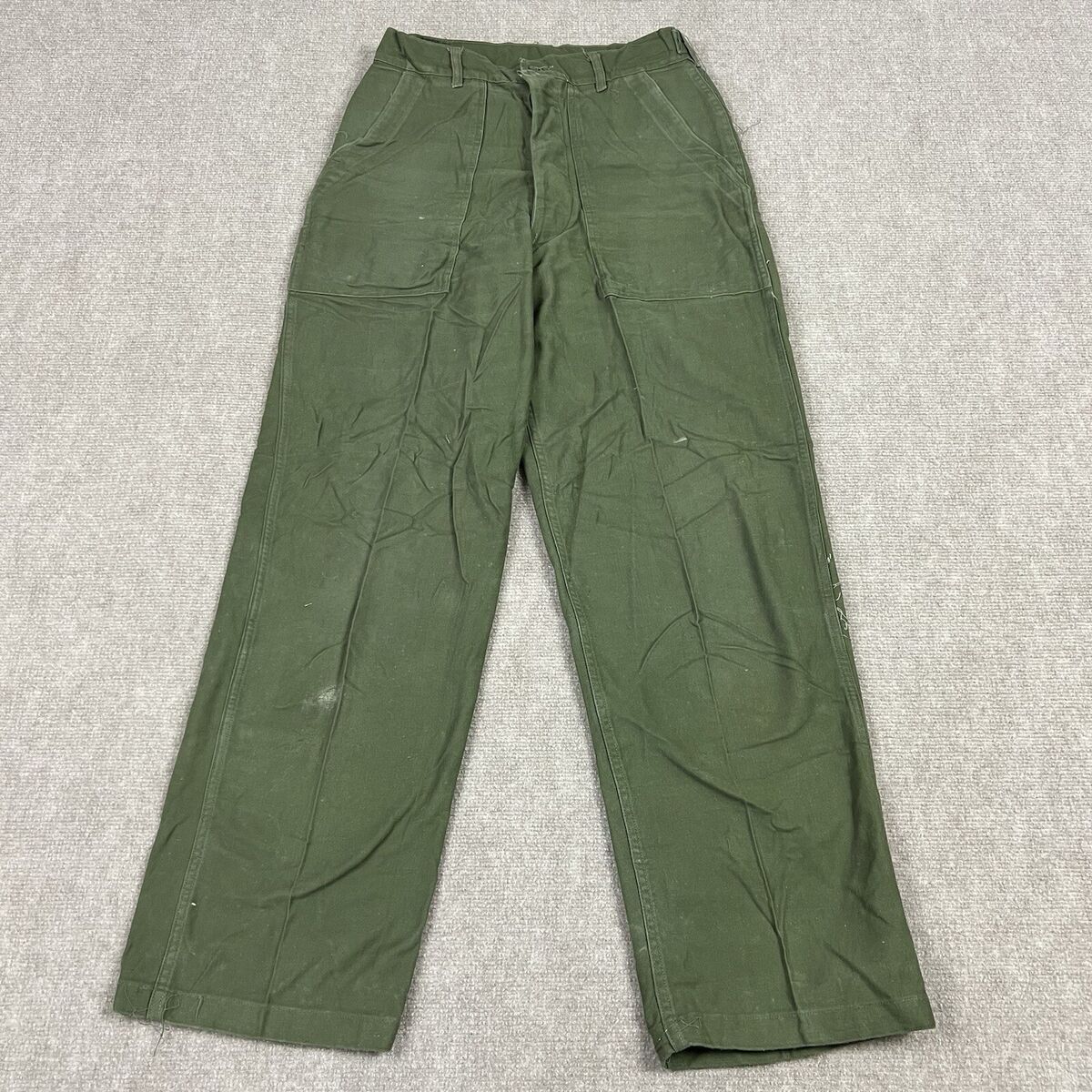 Vintage 50s Military US Army OG-107 Trousers Pants Men 30x32 Vintage 50s Military US Army OG-107 Trousers Pants Men 30x32