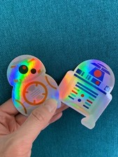 Star Wars Holographic Vinyl Decal BB8 or R2D2