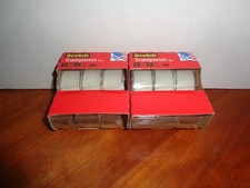 2-3 Ct Packs Scotch Transparent Tape Easy Cut Dispenser Clear 3/4"x250" 6 Total