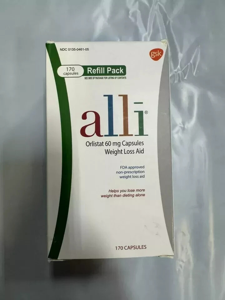 alli Diet Weight Loss Supplement Pills, Orlistat 60Mg Capsules, 170
