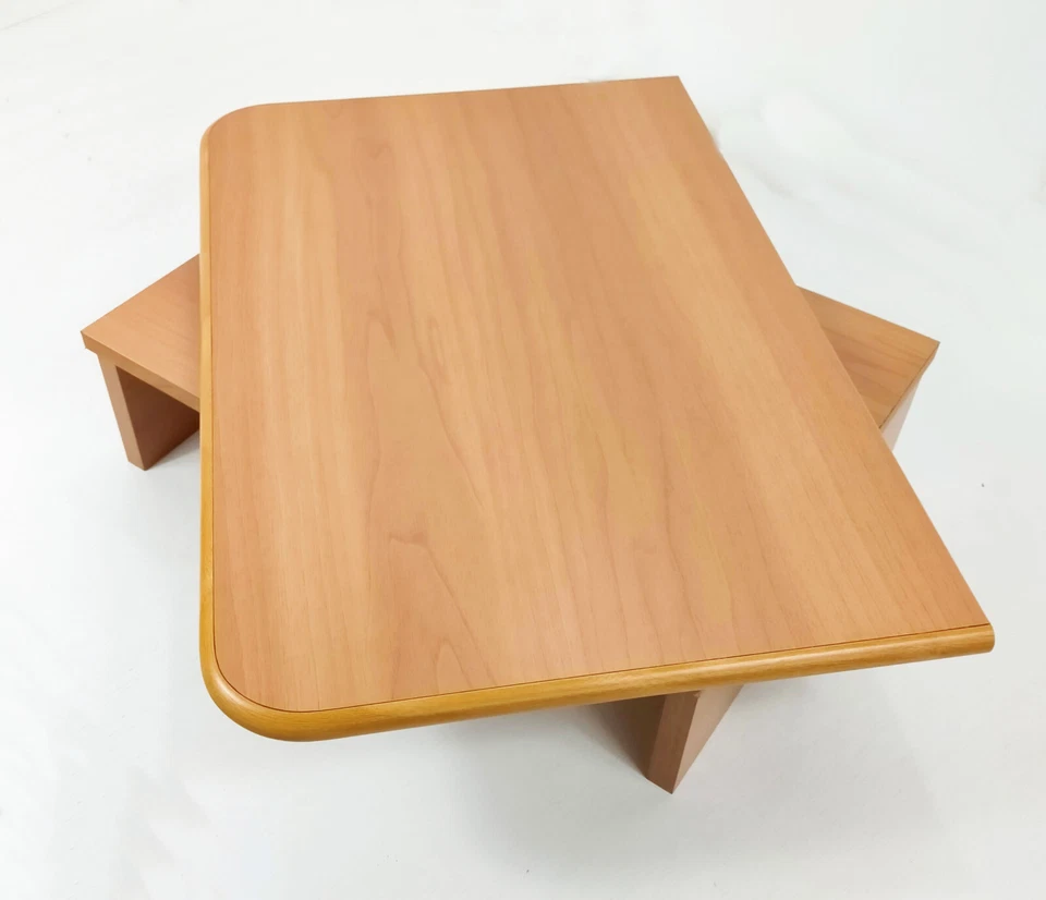 Supporto tv girevole rialzo porta tv video/decoder noce biondo H.17 - Immagine 2 di 4