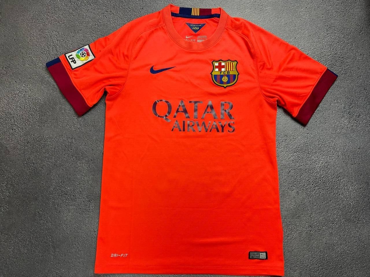 Barcelona 2014/2015 Nike Away Football Shirt Soccer Jersey Size S