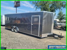 2025 nationcraft 8 x 24 cargo trailer enclosed New carhauler ramp Vnose 8.5x24