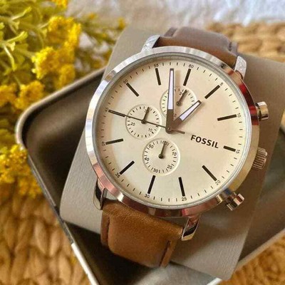 Fossil Luther Chronograph Brown Leather 
