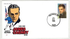 1999 JAMES CAGNEY 3229 FARNAM UNOFFICIAL HOLLYWOOD HAND CANCEL