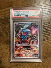 Team Rocket's Wobbuffet 203 Sv: Scarlet & Violet Promo Card Holo PSA 9