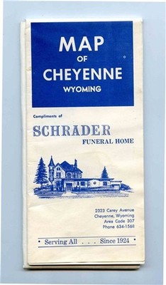 Map of Cheyenne Wyoming Compliments Schrader Funeral Home 