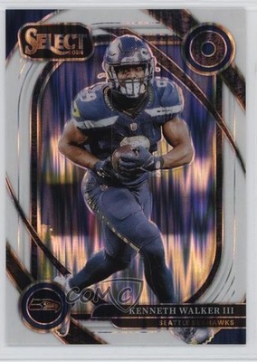 2024 Panini Select Club Level White Shock Prizm /199 Kenneth Walker III 1q3d