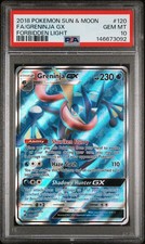 Pokemon Card PSA 10 Greninja GX 120/131 Forbidden Light on eBay