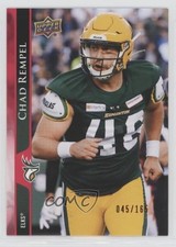 2021 Upper Deck CFL Red 45/165 Chad Rempel #59 0a7