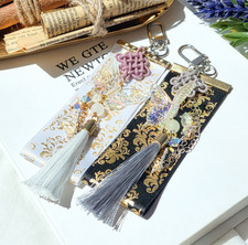 Handmade Korean Chrysanthemum Knot Norigae Keychain Traditional Hanbok Bag Charm