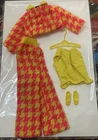 Vintage Barbie Outfit Check the Suit #1794 MOD Yellow Hot Pink Knit Complete￼
