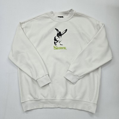 Shrek Kids White Donkey Graphic Crewneck Hoodie Size 2XL Regular Condition