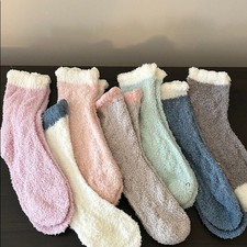 Colorful Fuzzy Socks Collection