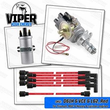 Triumph 6 Cylinder Electronic Distributor Viper Coil Red 8mm HT Leads MGC Healey