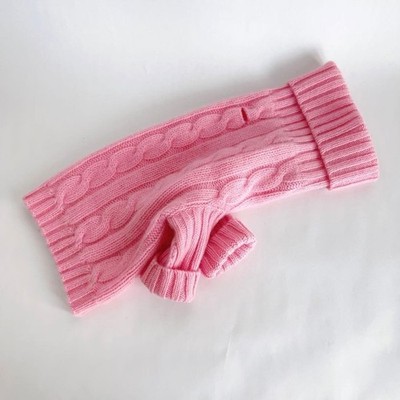 Ralph Lauren Rosa Hund Kaschmir Pullover Hundebekleidung Größe S Neuwertig E6