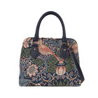 William Morris Strawberry Thief Blue Convertible Top Handle Purse Handbag