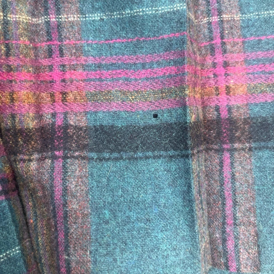 Falda Pendleton Talla 16 Pequeña Azul A Cuadros Plisada Lana Virgen ALine De Colección EE. UU. Foto 3 de 4