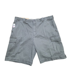 NWT Izod Cargo Shorts 40x11 Men Cotton Durable Trail Hike Comfort Pockets