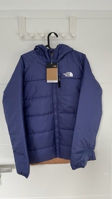 The North Face Wendejacke Kinder Gr. 164-170 Blau Kapuze Neu mit Video der Ware
