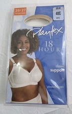 Vntg NIB Playtex 18 Hour Bra 20/27 Classic Support Wirefree 40C White