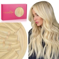 WENNALIFE 10pcs Invisi Edge 10pcs Classic Tape in Human Hair Extensions 16/22