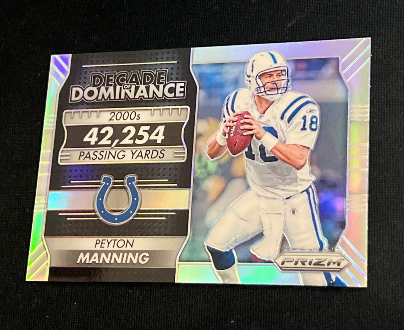 2016 Panini Prizm Decade of Dominance Silver Prizm Peyton Manning #9 HOF Colts