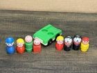 Lot of 8 Vintage Plastic Fisher Price Little People.  Assorted Figures