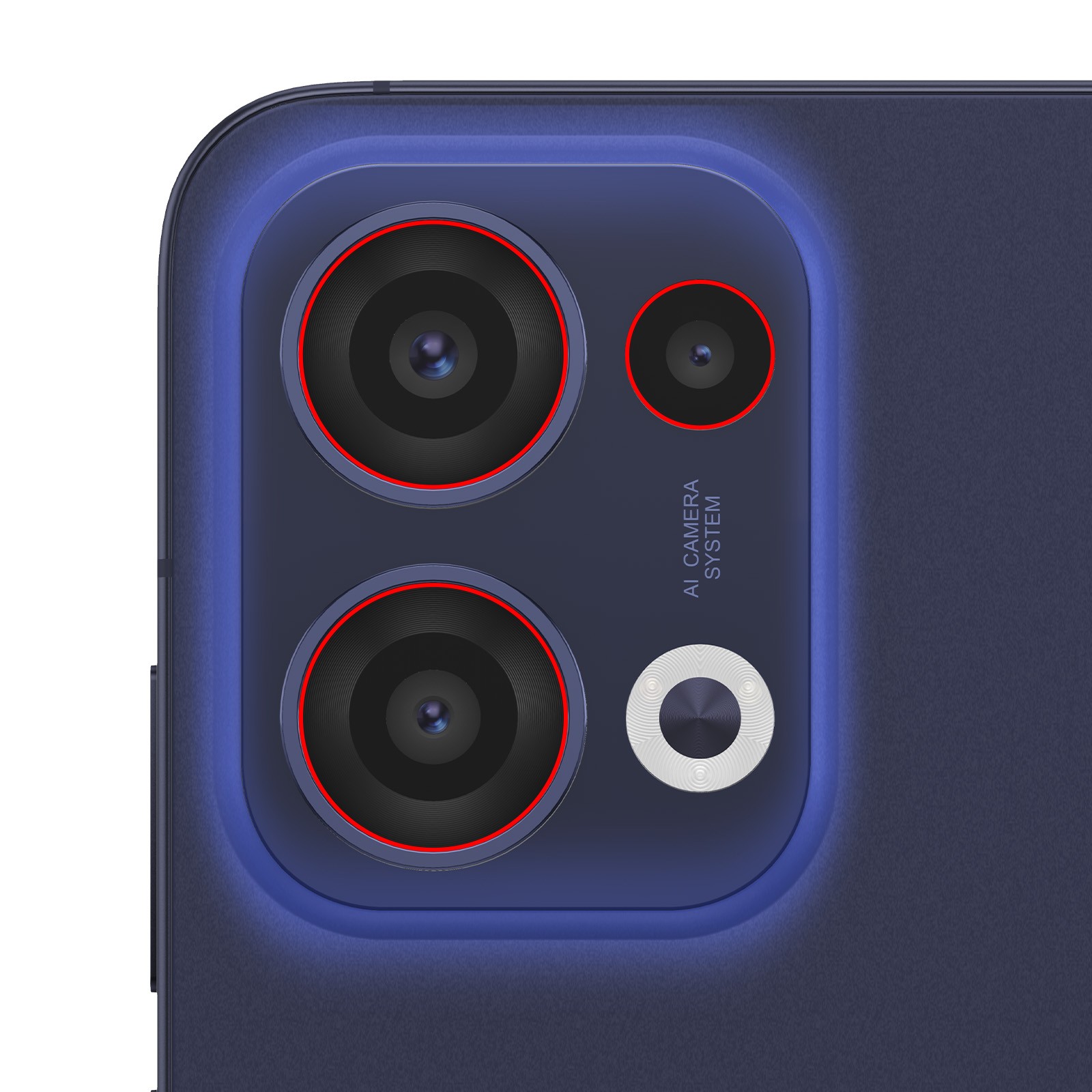 Verre trempé Clappio pour objectif Oppo Reno13 protection caméra arrière 9H transparente