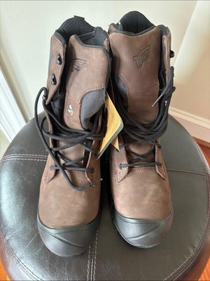 Red Wing 3033 Brown Men's Leather Work Boots - Waterproof Lace-Up