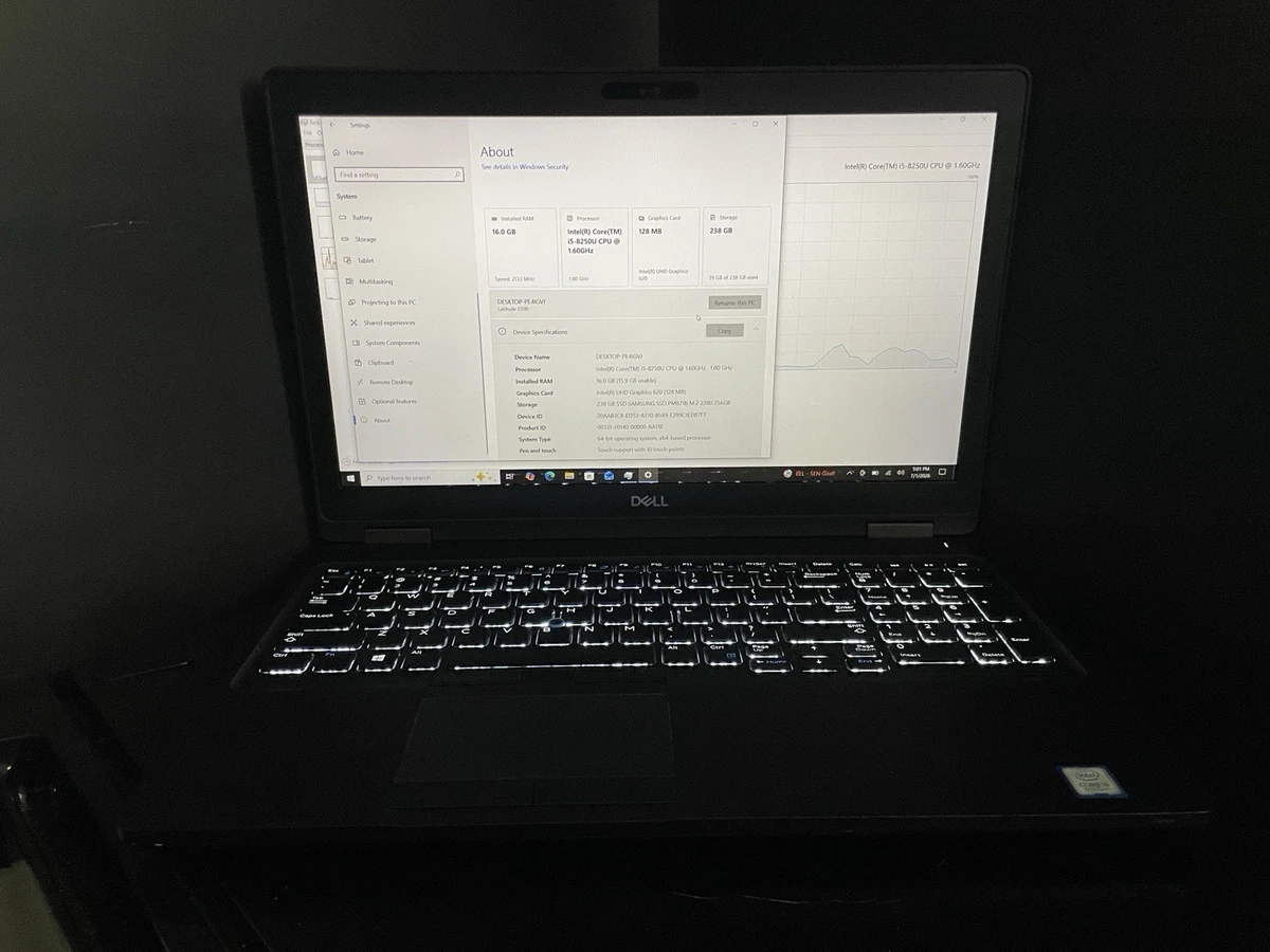 Dell Intel Core i5 8th Gen. 8 GB RAM PC Laptops & Netbooks for