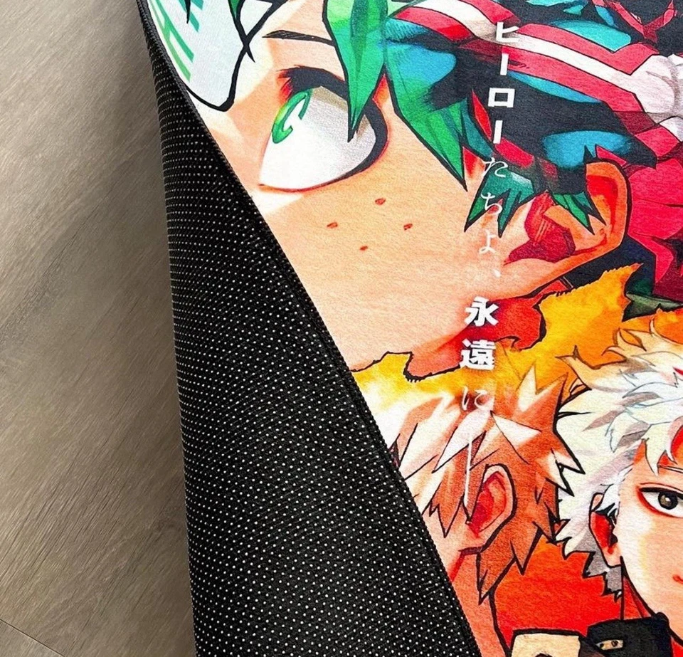 Alfombra My Hero Academia, alfombra colorida de anime, alfombra manga Foto 4 de 4