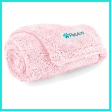 Fluffy Waterproof Dog Blanket for Small Medium Dogs, Soft Warm Pet Sherpa Thr...