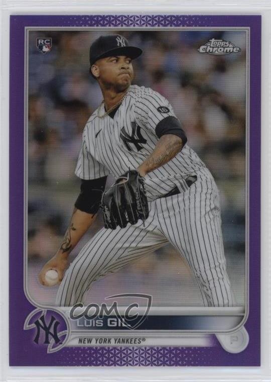 2022 Topps Chrome Purple Refractor 79/250 Luis Gil #202 19fv