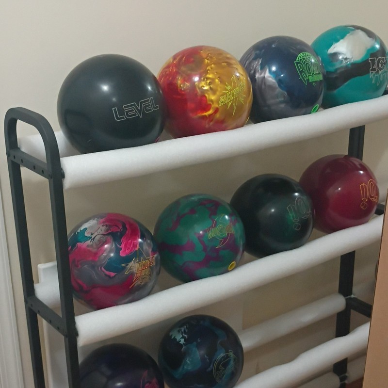 4 Tier Bowling Ball Rack and Display