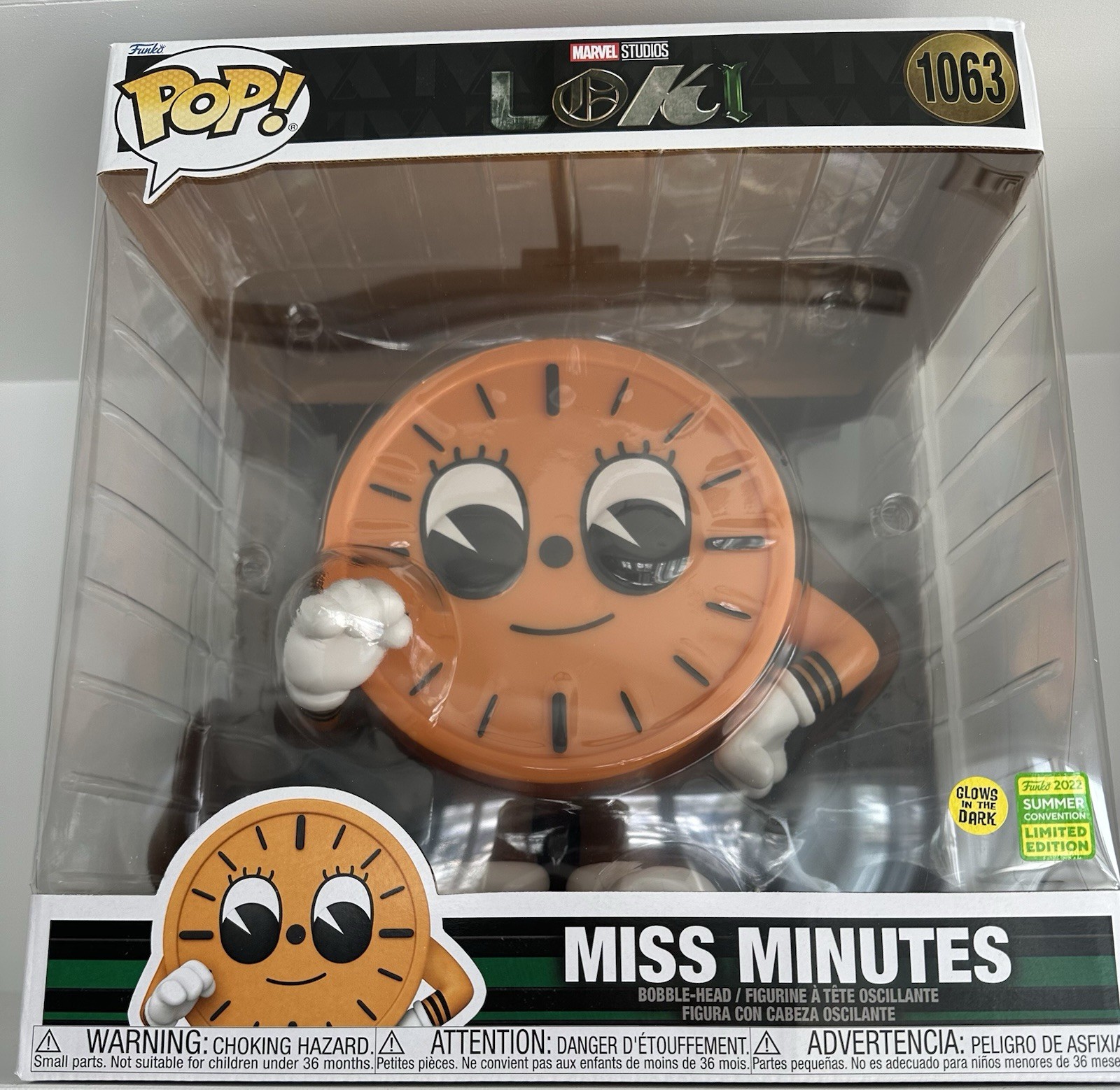 Funko Pop Marvel Loki Miss Minutes Disney 2022 Summer Convention Exclusive SDCC1