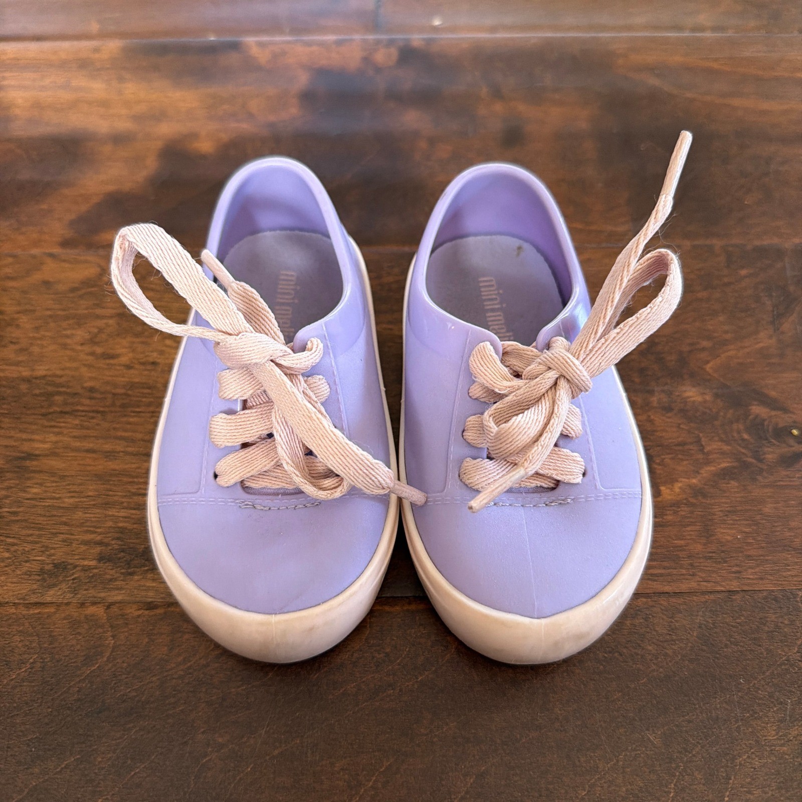 Mini Melissa Jelly Sneaker Lilac Purple Girls Size 6 Toddler Shoes