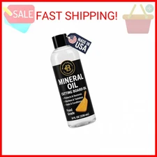 Mineral Oil - 8oz Food Grade Cutting Board Oil and Butcher Block Conditioner, Sa