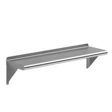 10 In. X 36 In. Stainless Steel Wall Shelf. Kitchen, Restaurant, Garage, Laundry