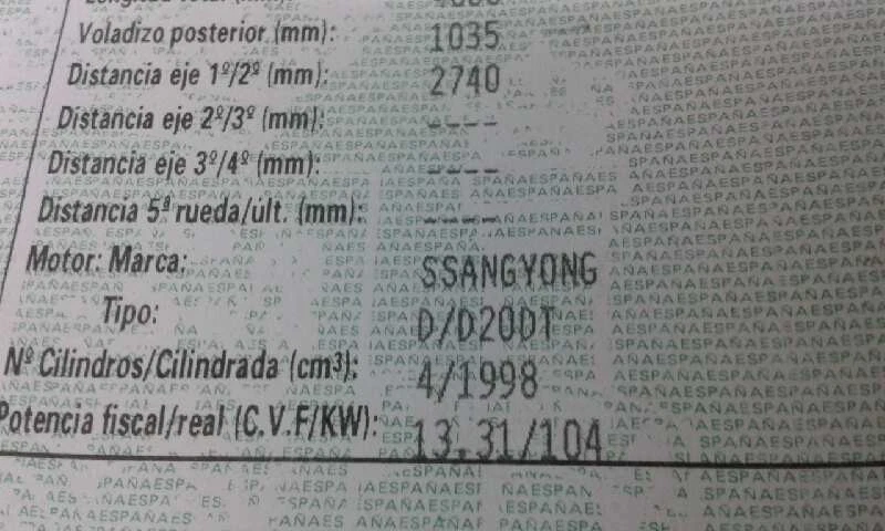 A664154002 alternatore SSANGYONG KYRON 200 XDI 2WD 2007 443666 - Immagine 3 di 4