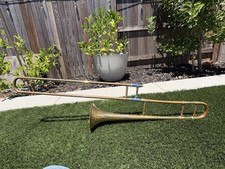 Vintage Holton Trombone Elkhorn Wisconsin no case, Made in USA ,   AS IS