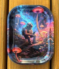 Rolling Tray 180mm x 140mm Metal Ashtray Tobacco Plate Smoke Accessories